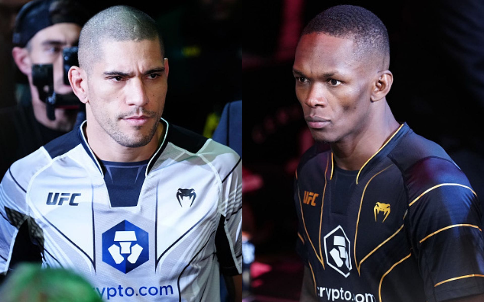 Alex Pereira (left), Israel Adesanya (right)