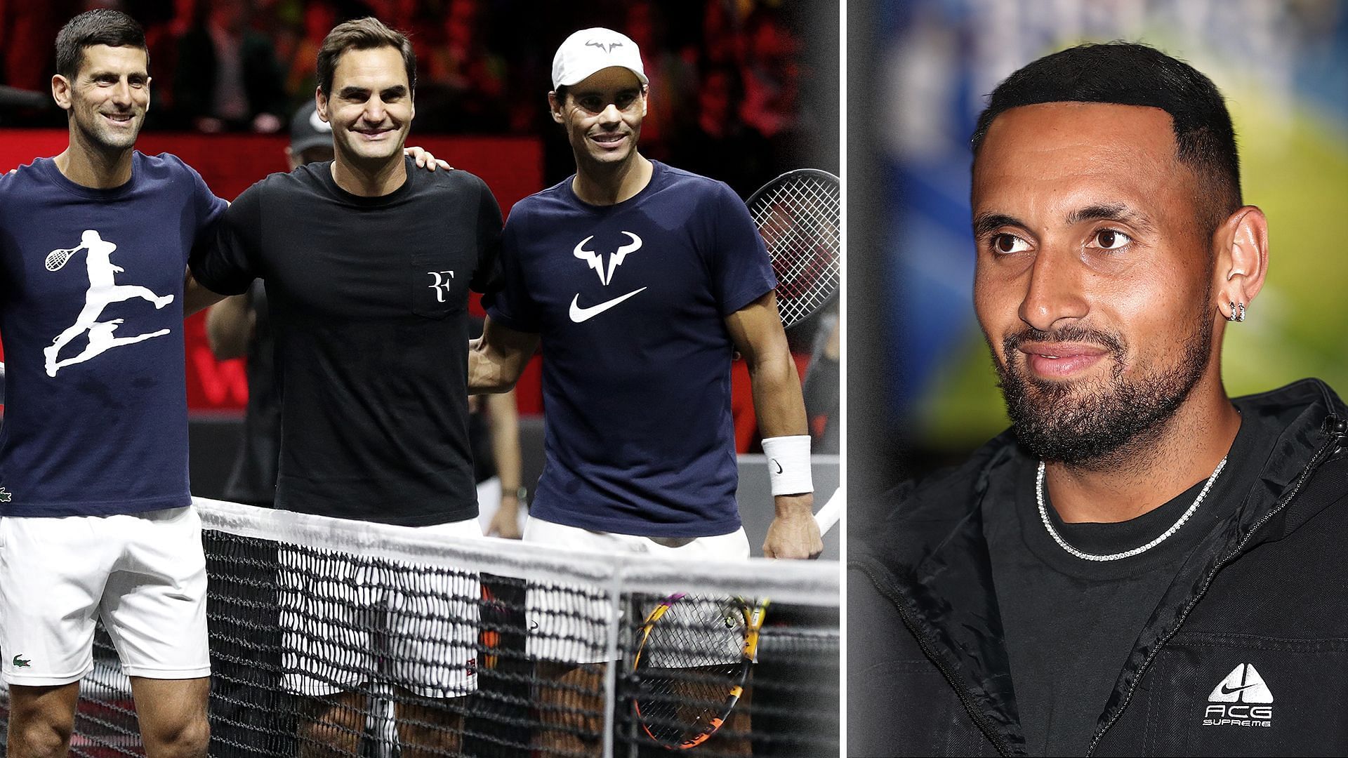 Nick Kyrgios opens up on his relationship with the Big Three.