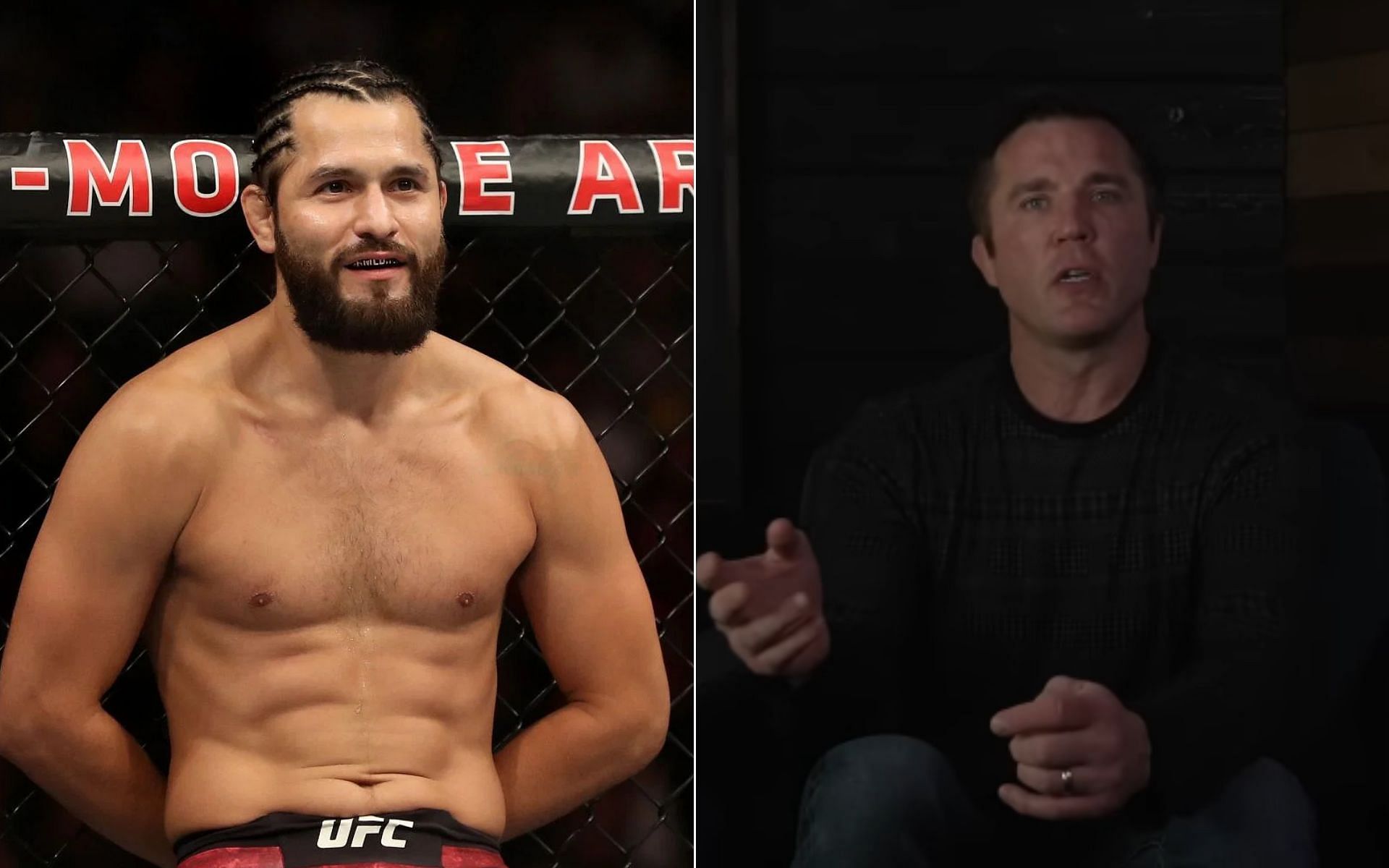 Jorge Masvidal (Left), and Chael Sonnen (Right) {Photo credit: Chael Sonnen - YouTube}