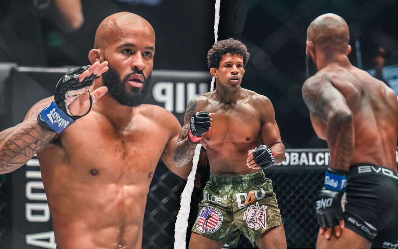 Demetrious Johnson and Adriano Moraes [Photo Credits: ONE Championship]