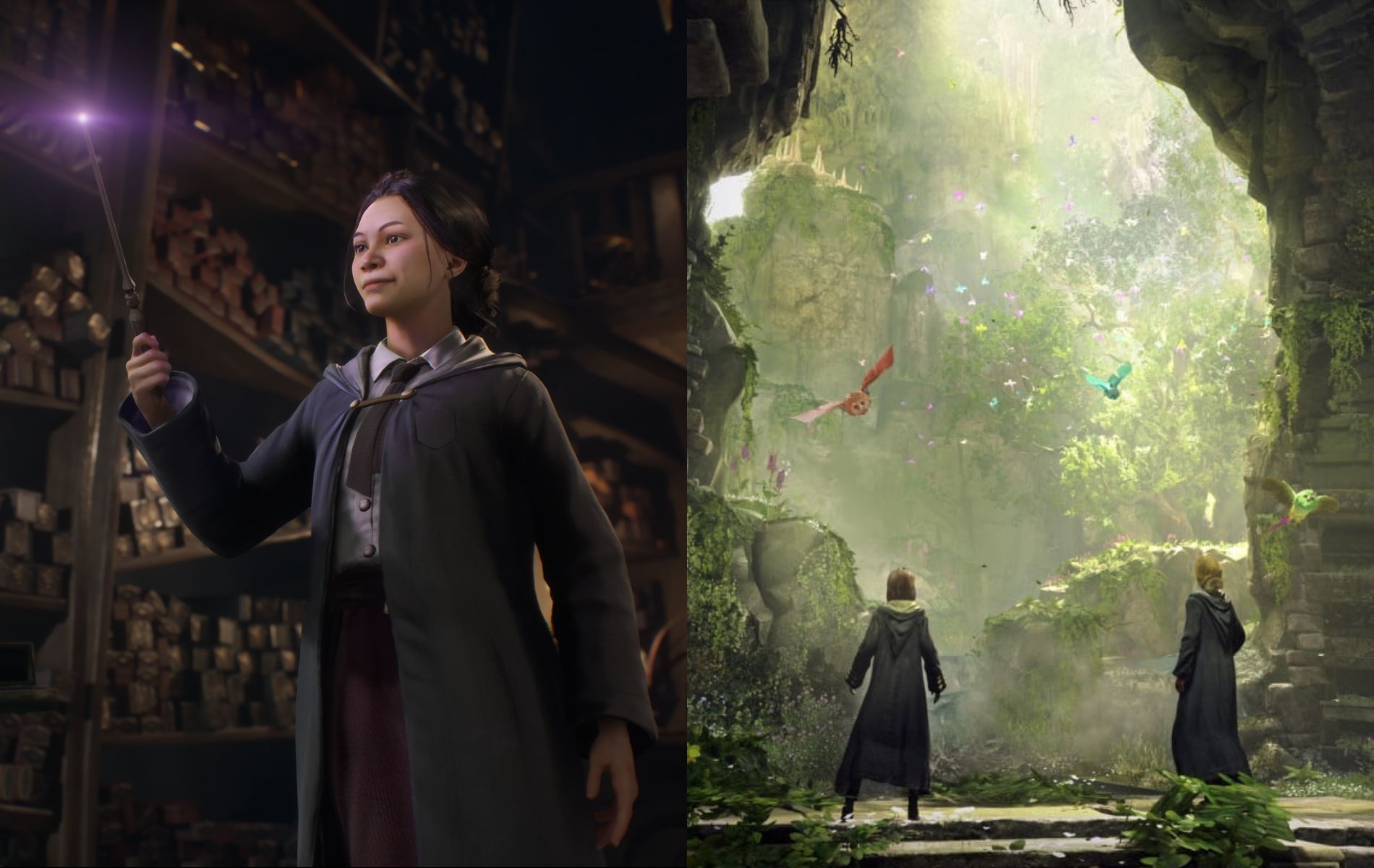 Saddle up on your flying broomsticks for an ambitious adventure (Images via Warner Bros Interactive Entertainment)