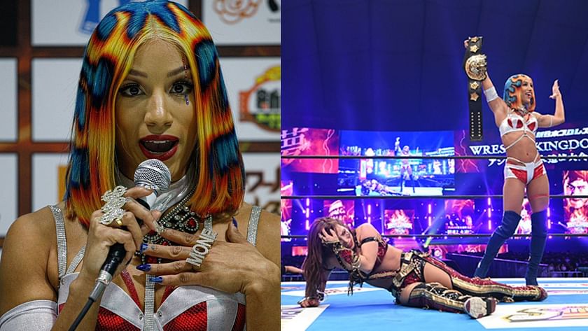 Ex-WWE star Sasha Banks appears at New Japan's Wrestle Kingdom