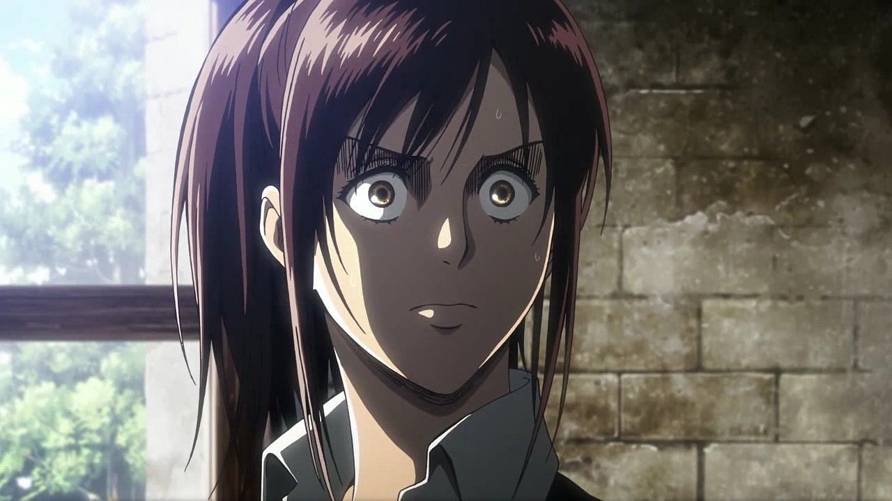 Sasha Blouse as seen in the Attack on Titan anime series (Image via Wit Studios)