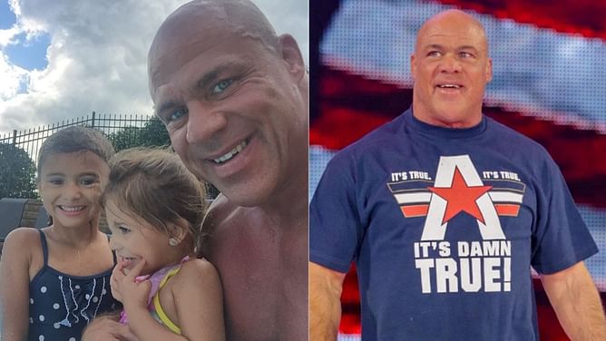 How did WWE legend Kurt Angle's daughter save him from death?