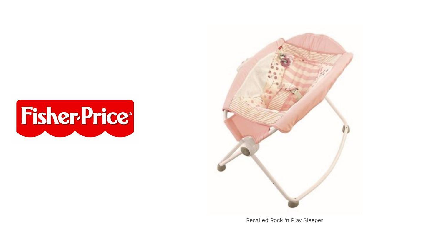 the recalled Fisher Price Rock n Play sleepers (Image via CPSC)