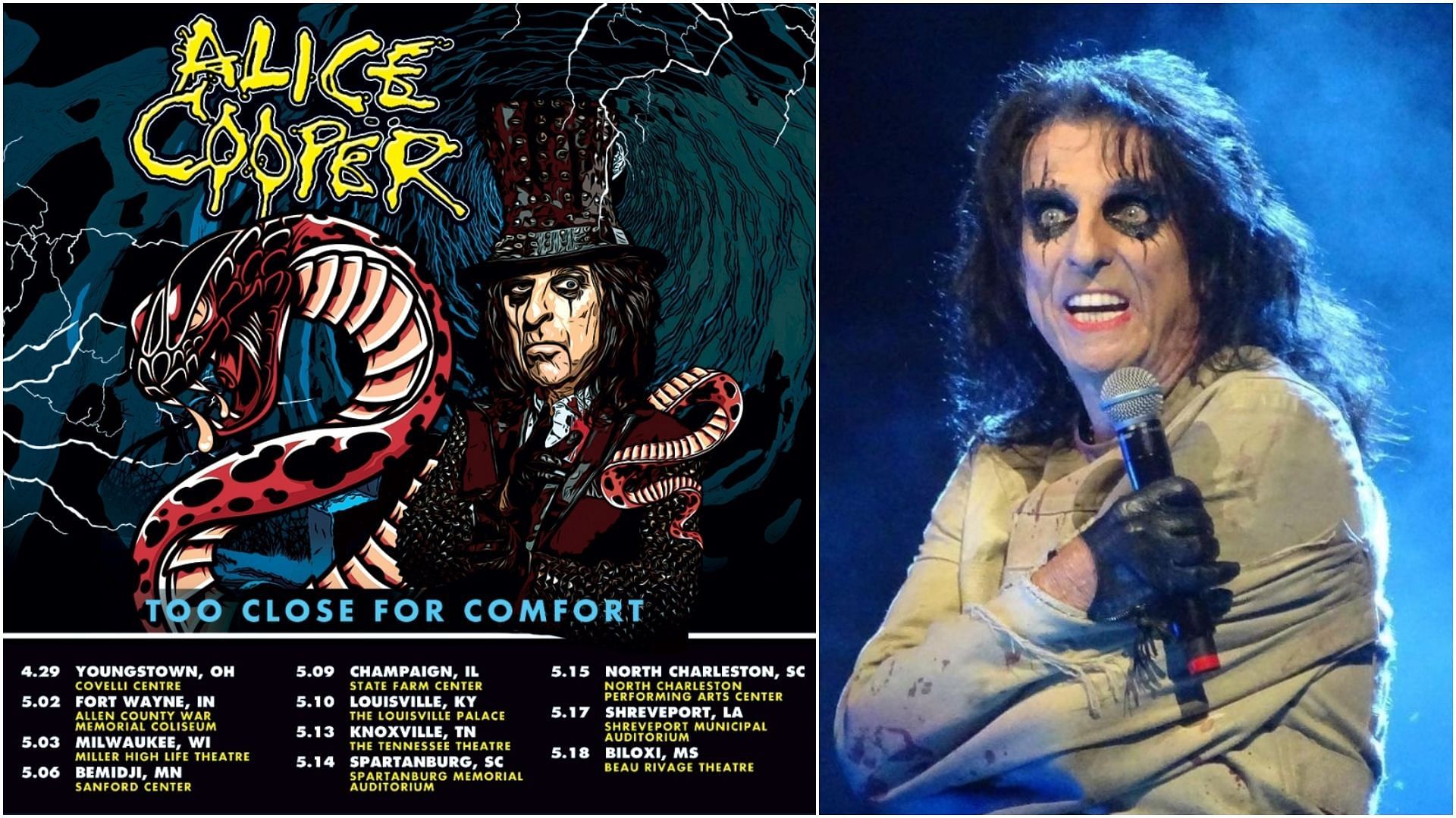 alice cooper first tour