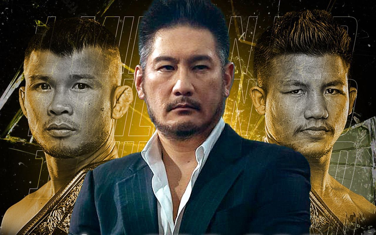 Chatri Sityodtong (middle) announced an Open Weight Muay Thai tournament with a staggering $1 million prize. | Photo by ONE Championship