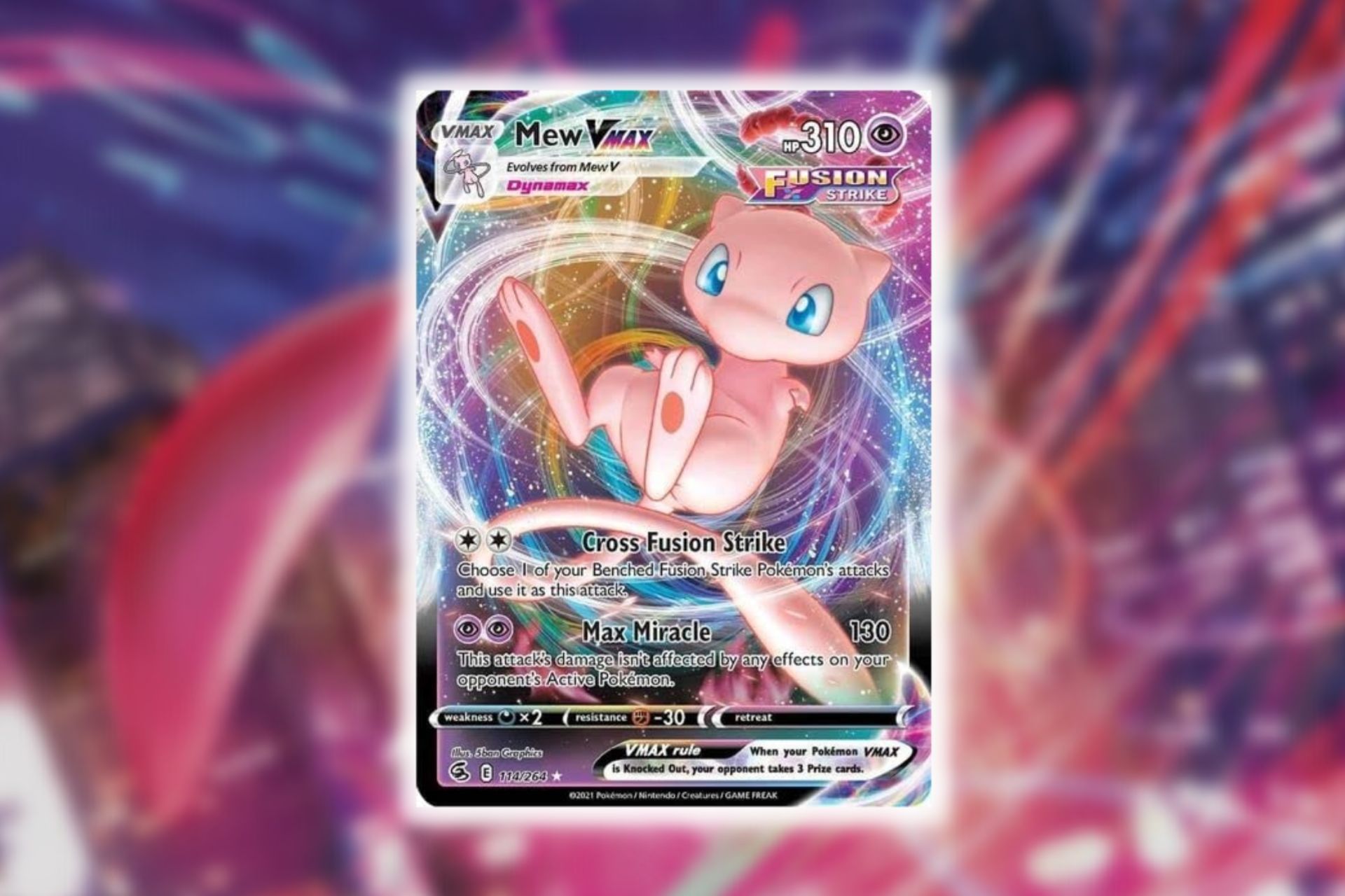 Mew VMAX in Pokemon TCG (Image via The Pokemon Company)