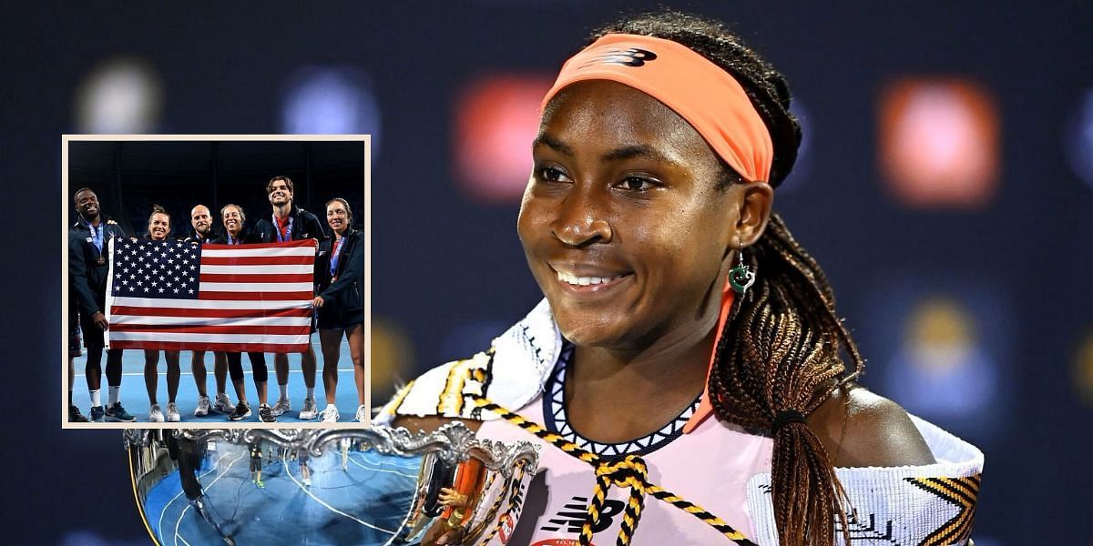 Coco Gauff congratulates Jessica Pegula, Taylor Fritz, Frances Tiafoe, and co. over their United Cup win.