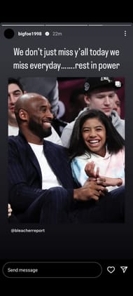 Frances Tiafoe's Instagram story