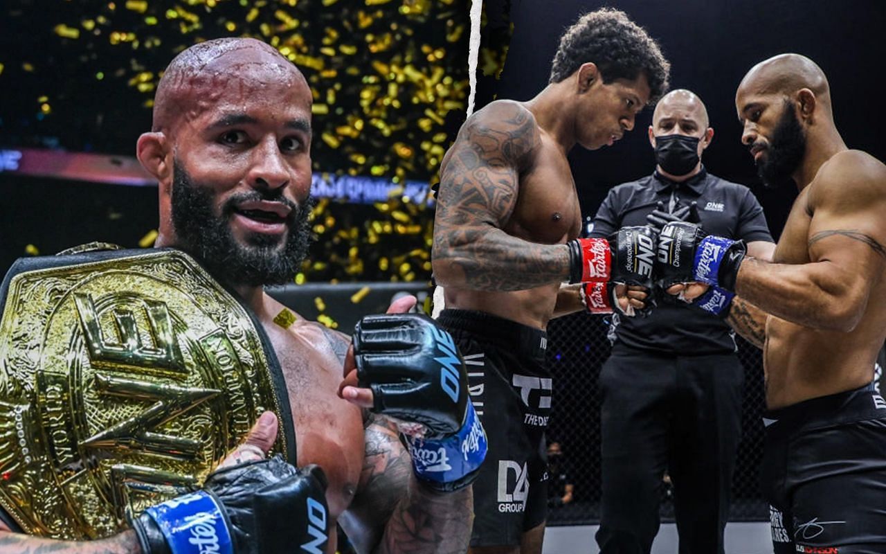 [Photo Credit: ONE Championship] Demetrious Johnson, Adriano Moraes