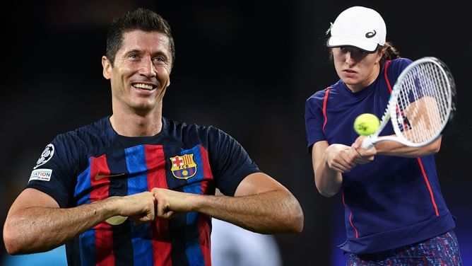 Robert Lewandowski nominates Iga Swiatek for the Polish Sports Personality of the year award