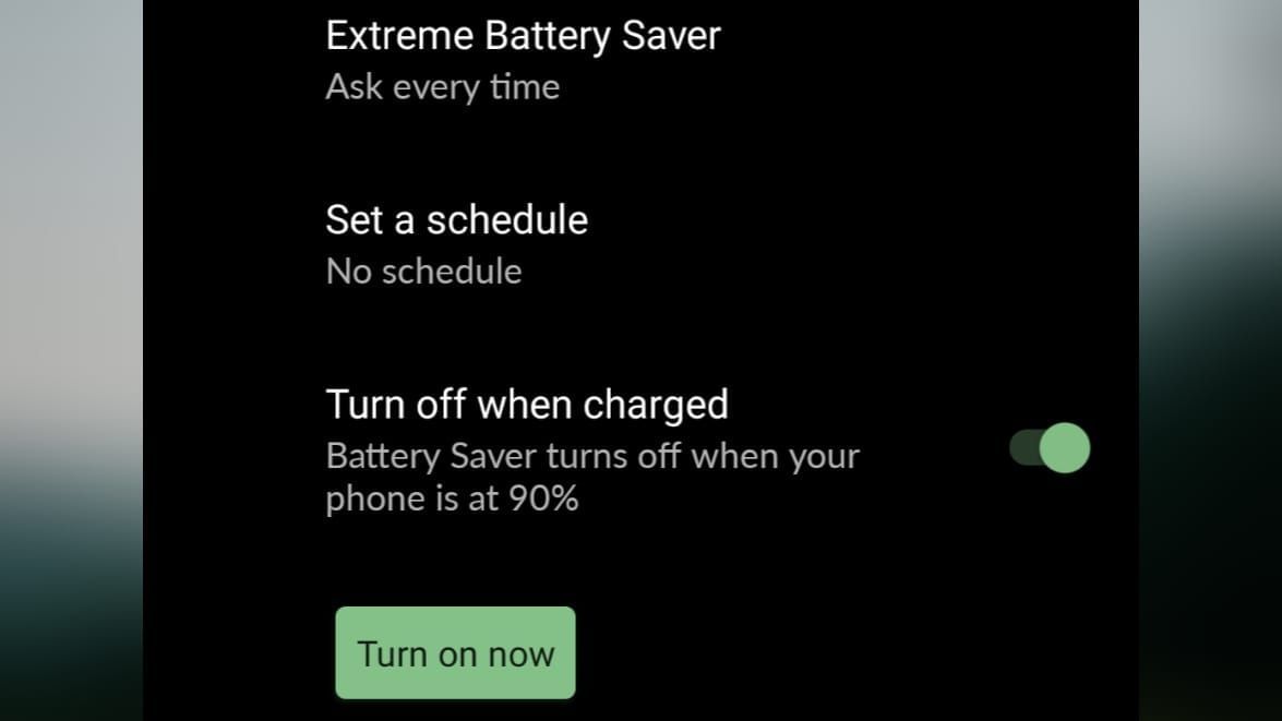 Turn off Battery Saver (Image via Sportskeeda)