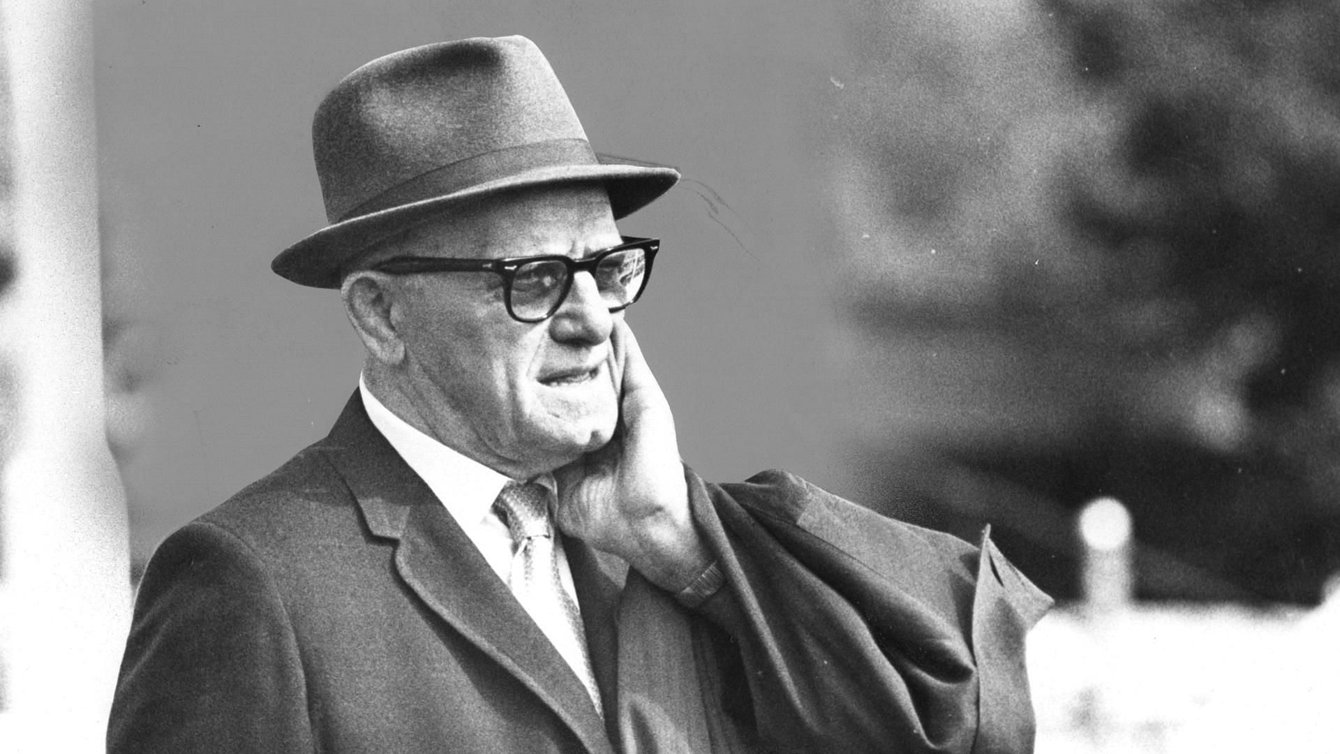 Legendary Chicago Bears head coach George Halas