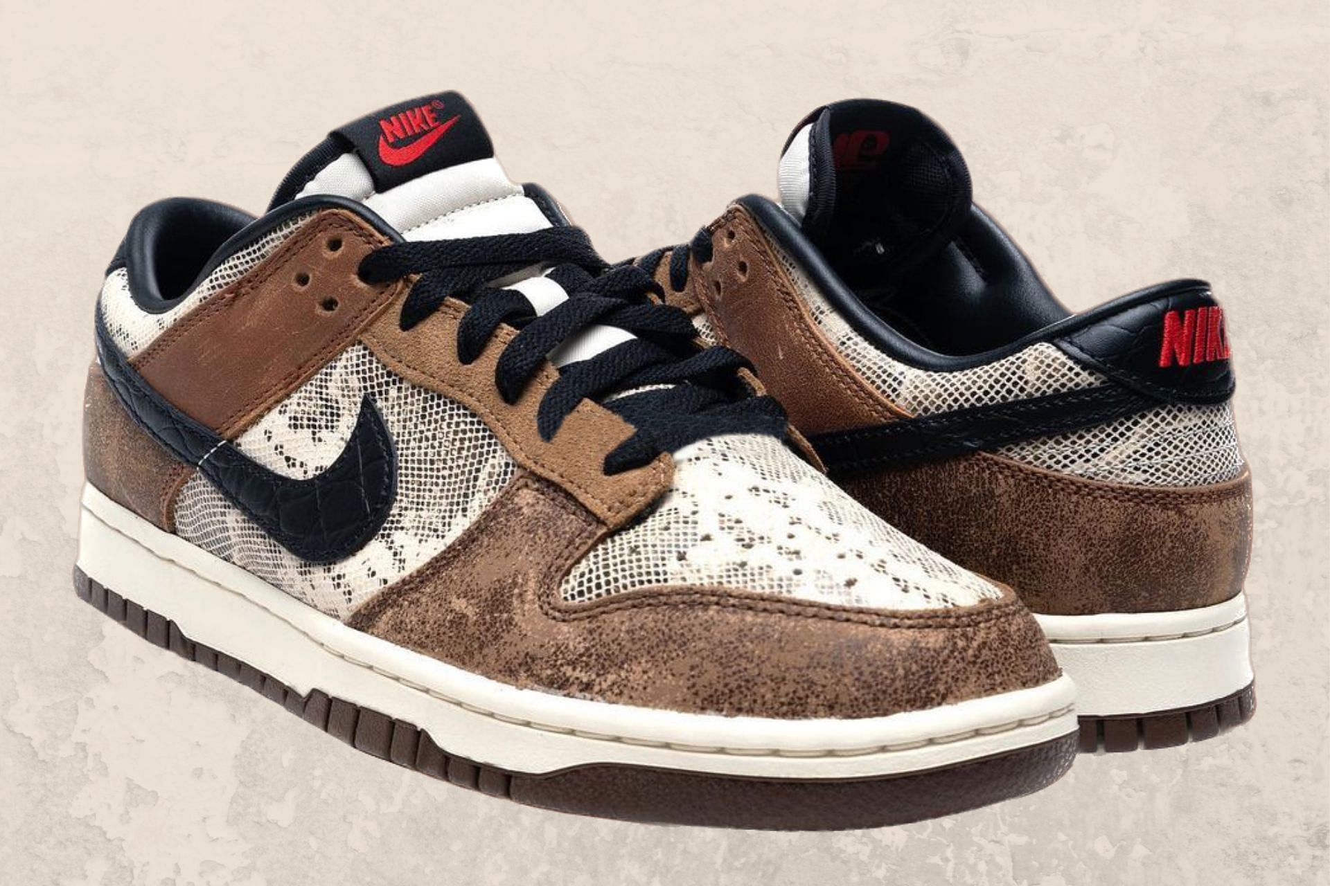 CO.JP Nike Dunk Low CO.JP "Brown Snakeskin" shoes Where to buy, price
