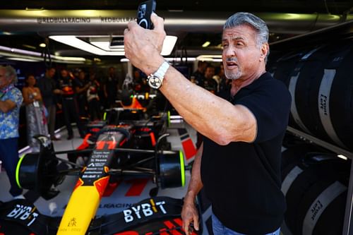 Sylvester Stallone at the F1 Grand Prix of Italy