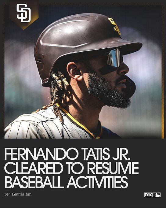 Padres' Fernando Tatis Jr. cleared to resume baseball activities