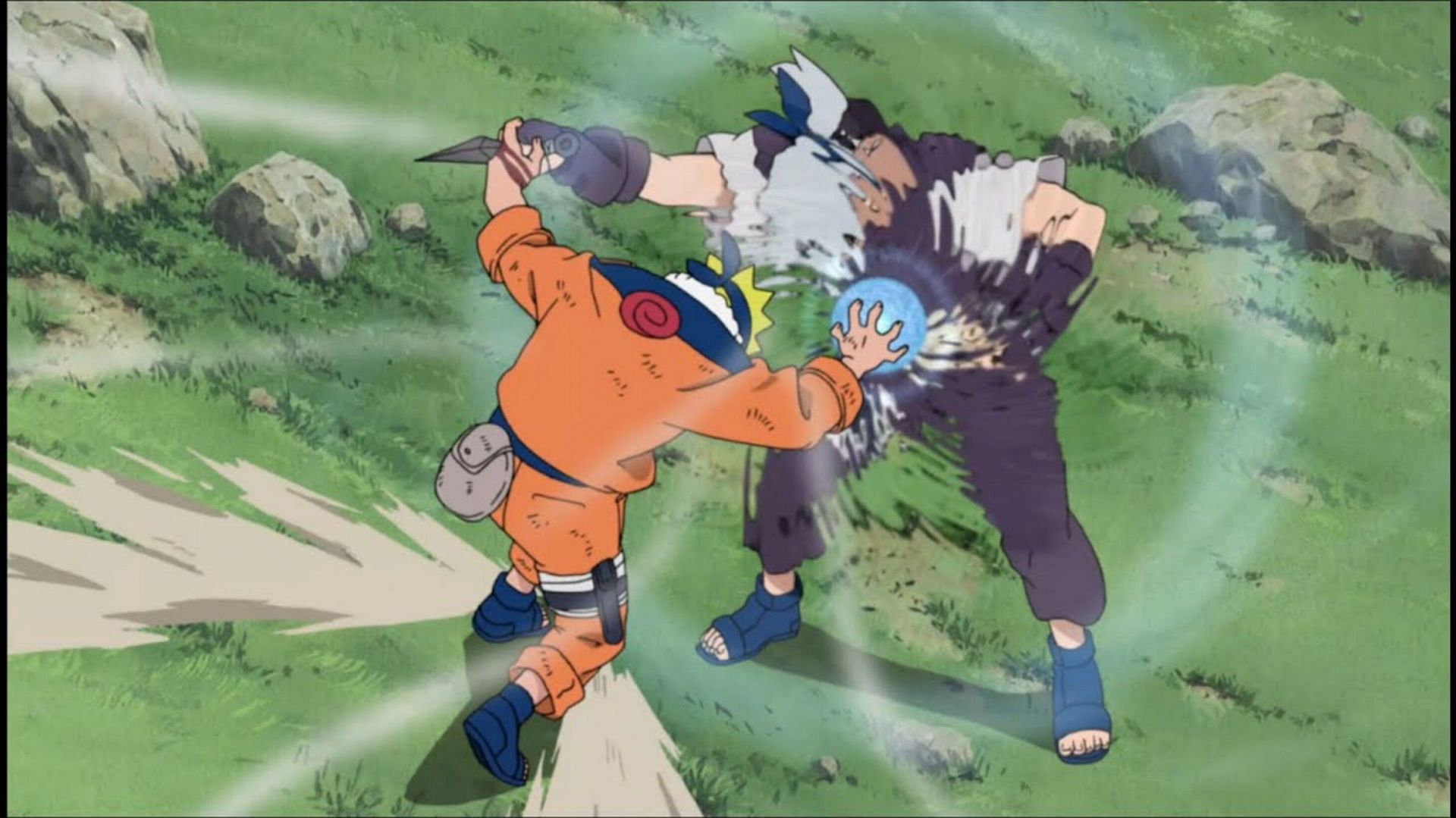 Naruto&#039;s timely Rasengan (Image via Pierrot Studios)