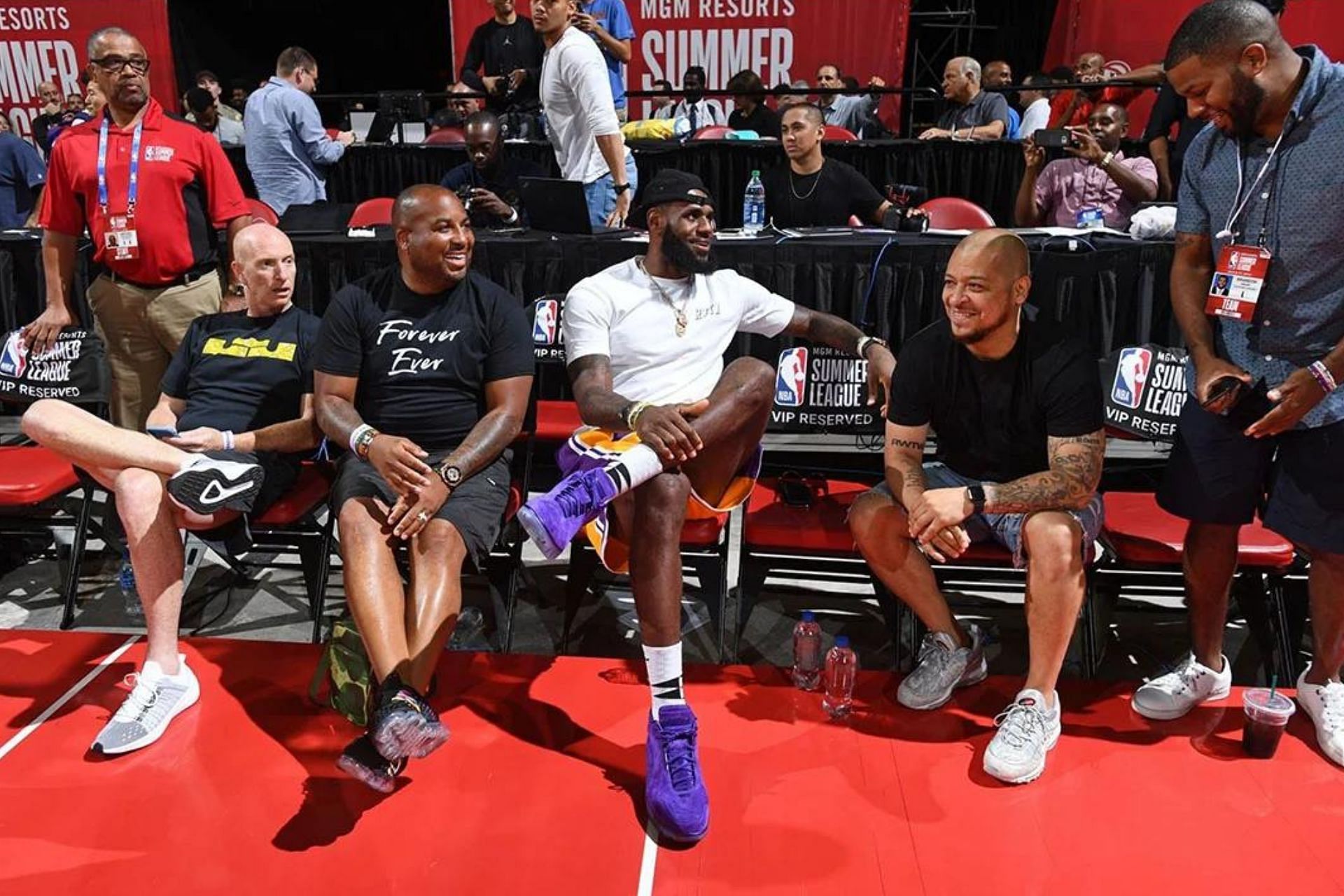 LeBron James Goes Public as a Laker in Purple Nike Air Zoom Generations