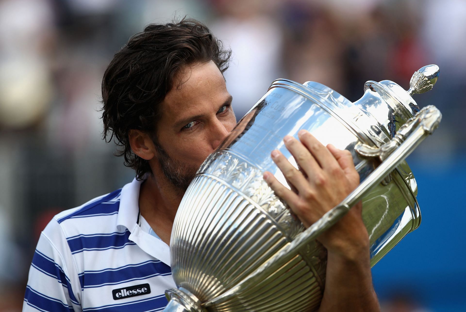 Feliciano Lopez after winning the 2017 Aegon Championships