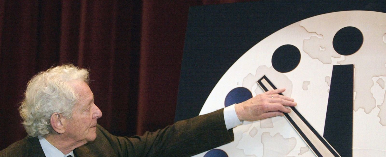 What happens when the Doomsday clock reaches midnight? 100 seconds and