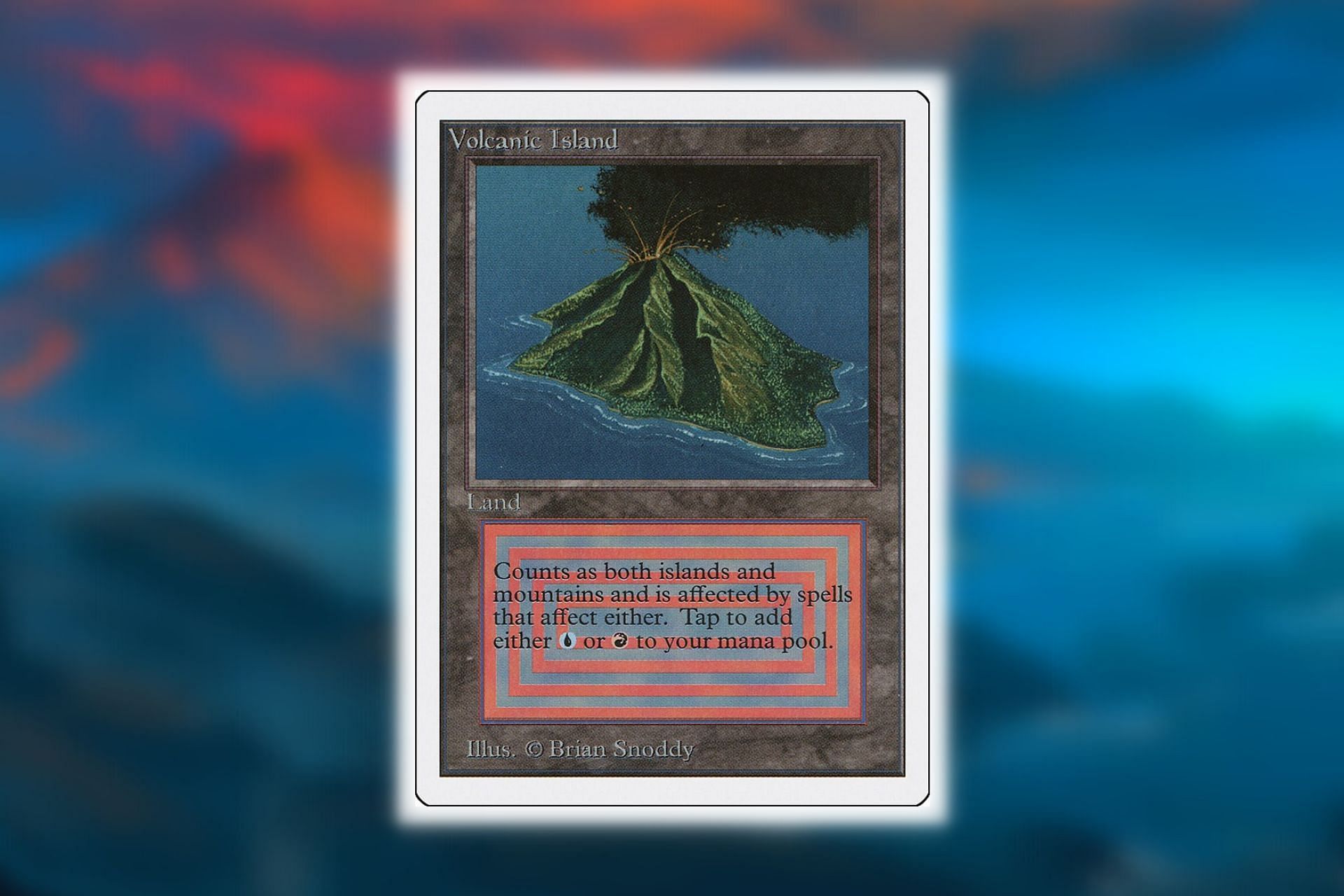 Volcanic Island in Magic: The Gathering (Image via Wizards of the Coast)