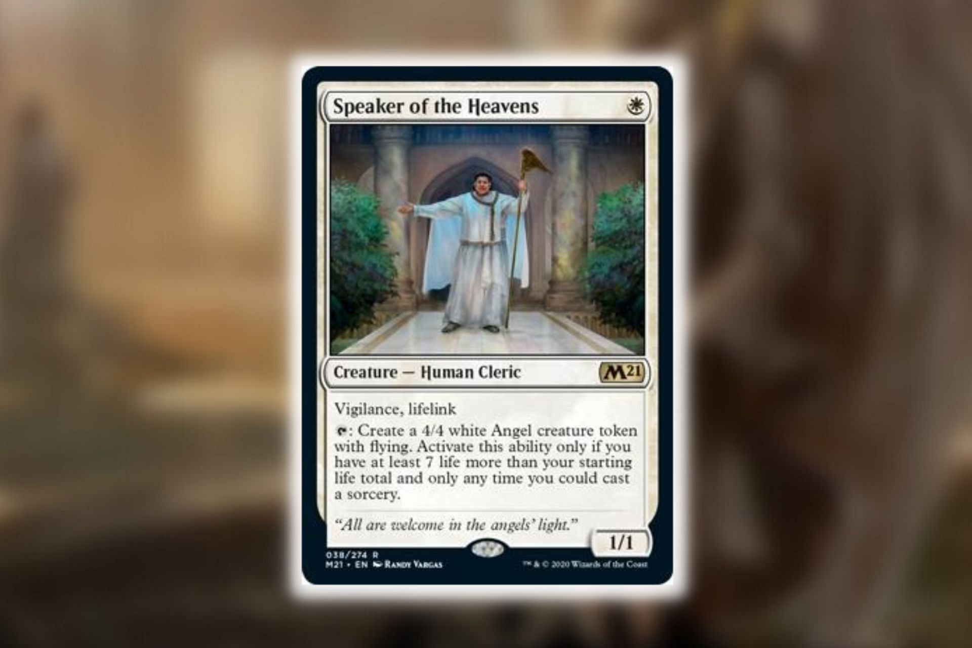 Speaker of the Heavens in Magic: The Gathering (Image via Wizards of the Coast)