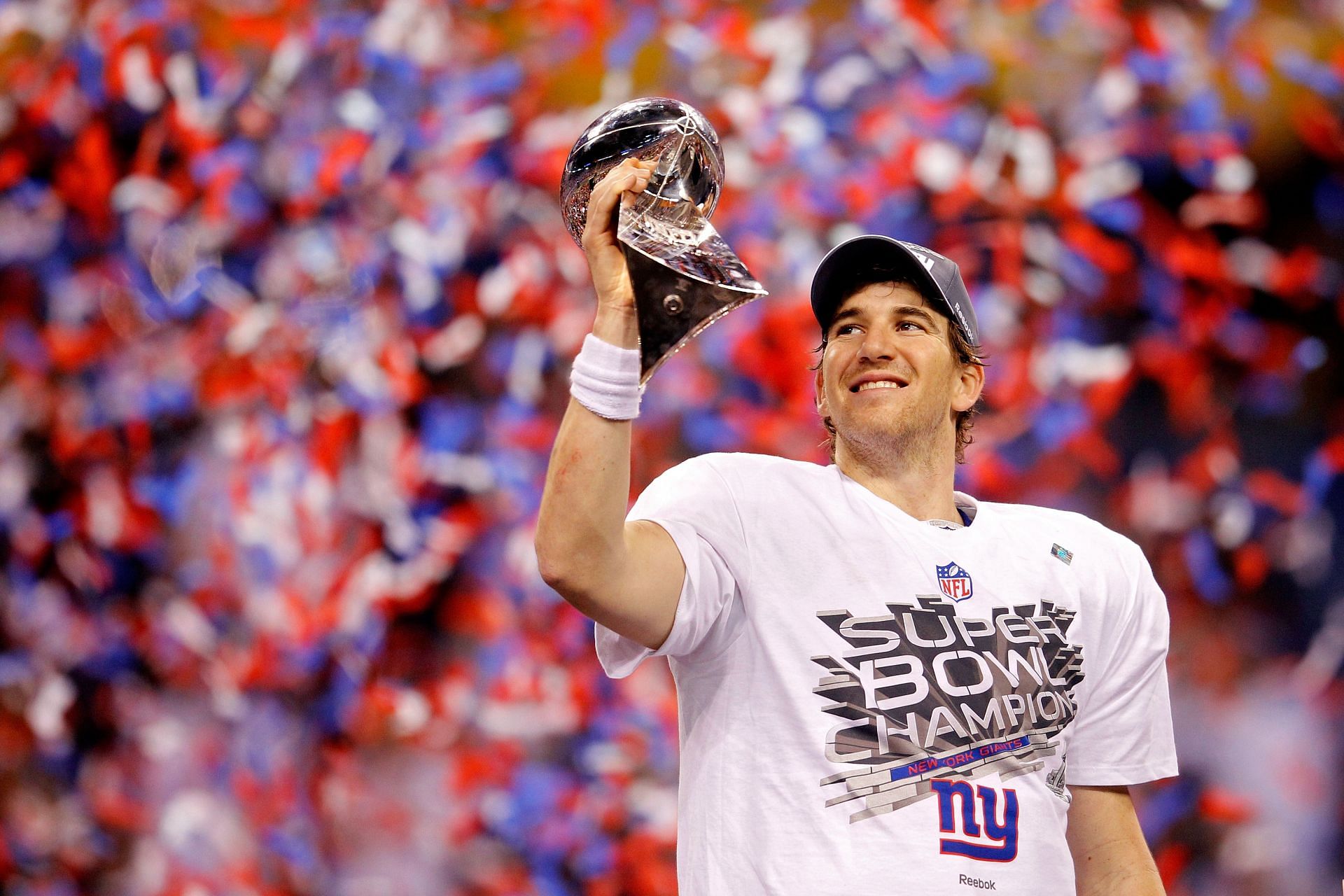 Super Bowl XLVI: New York Giants quarterback Eli Manning