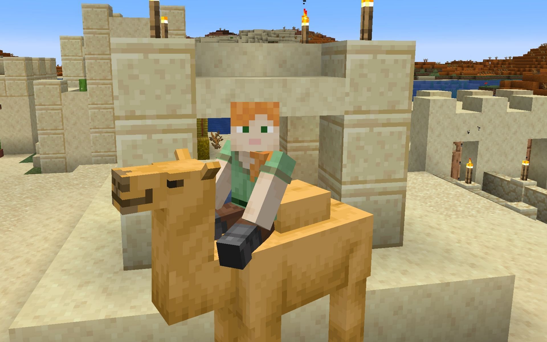 Camels are the newest addition to Minecraft (Image via Mojang)