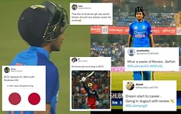 "Andha bhi out de deta" - Fans slam India's Shubman Gill for wasting review after being dismissed early in 1st T20I vs Sri Lanka