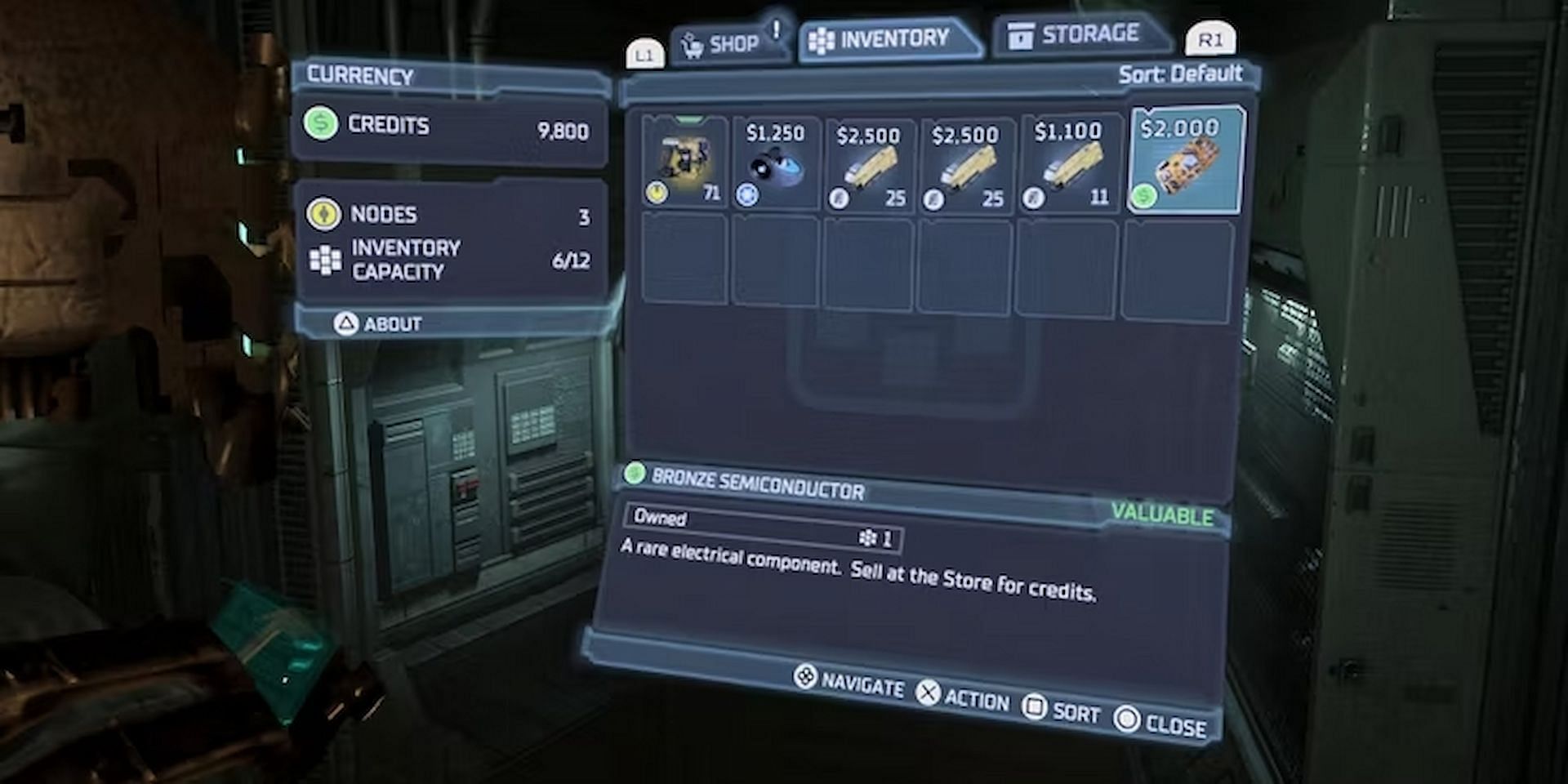 Sell items at the store (Image via EA Motive)