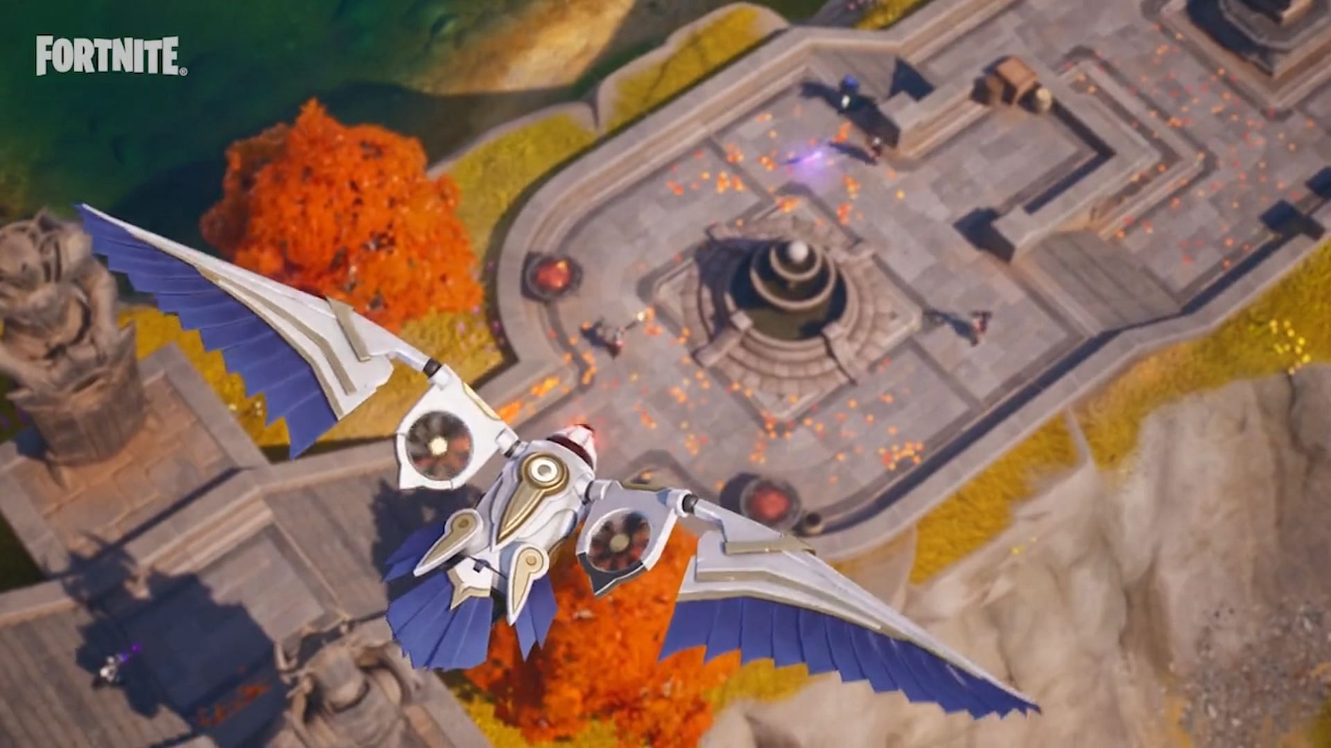 Falcon Scout can be found in numerous locations all over the map (Image via Epic Games/Fortnite)