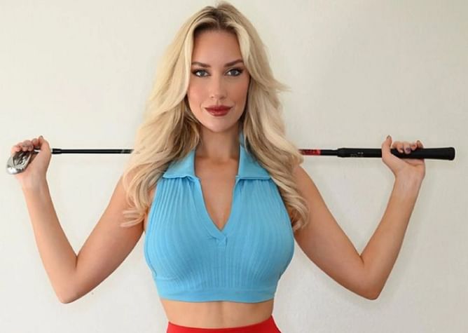 "Tiger taught me this shot" - Paige Spiranac reveals Tiger Woods taught her a low spinner move