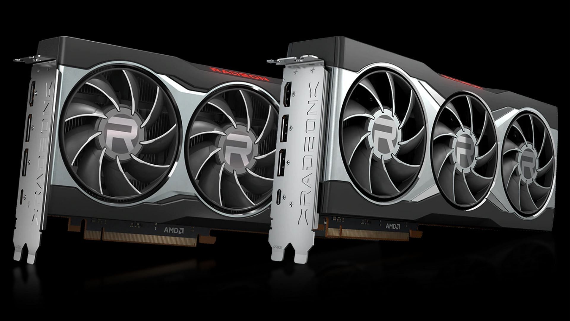 The AMD Radeon RX 6800 series reference edition cards (Image via AMD)