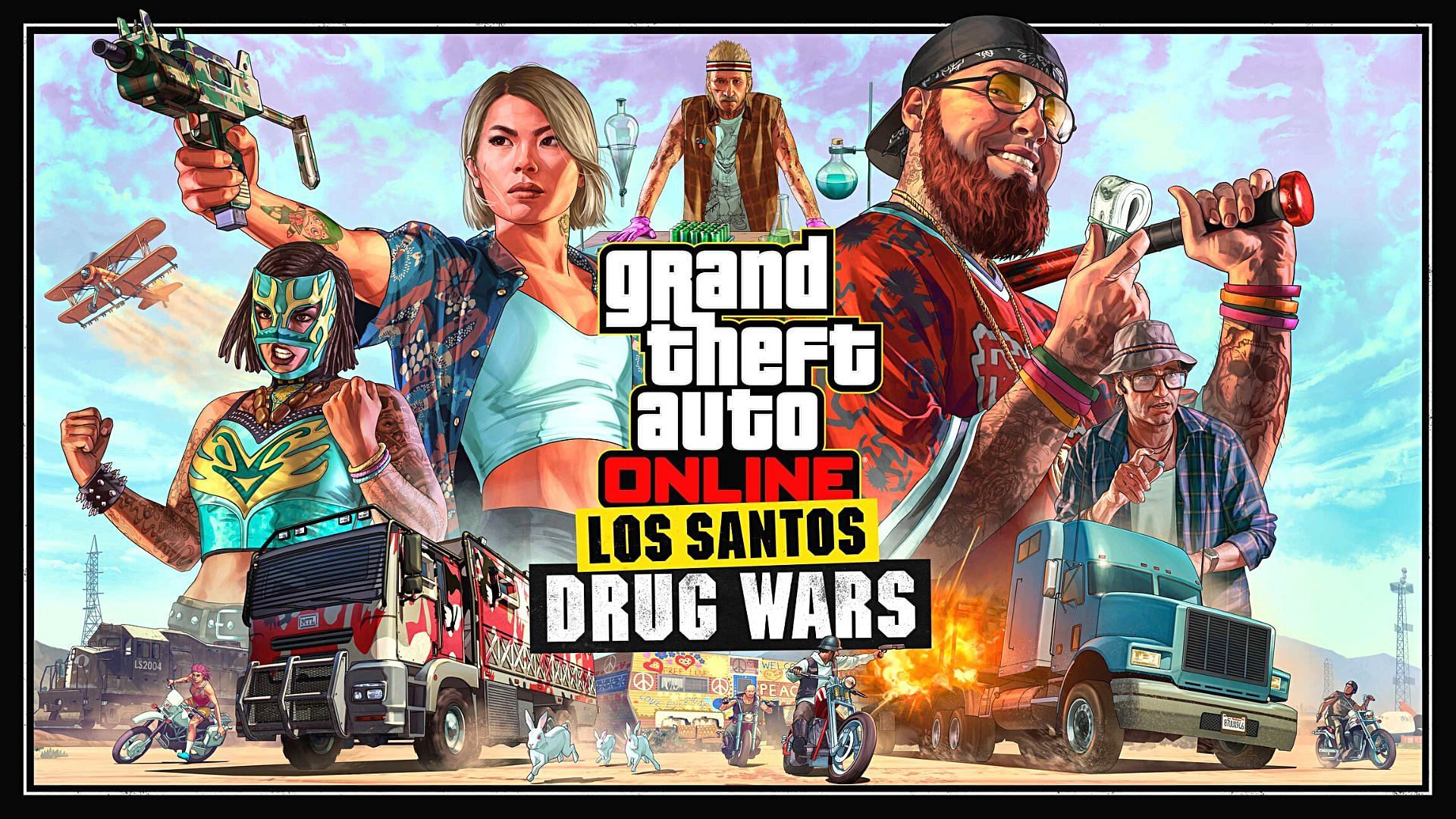 A brief guide to start the GTA Online First Dose missions in the Los Santos Drug Wars update (Image via Rockstar Games)
