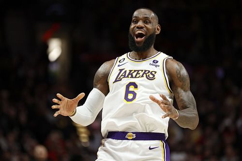 LeBron James of the LA Lakers