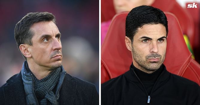 "He doesn't have faith" - Gary Neville says Mikel Arteta does not trust forgotten Arsenal signing