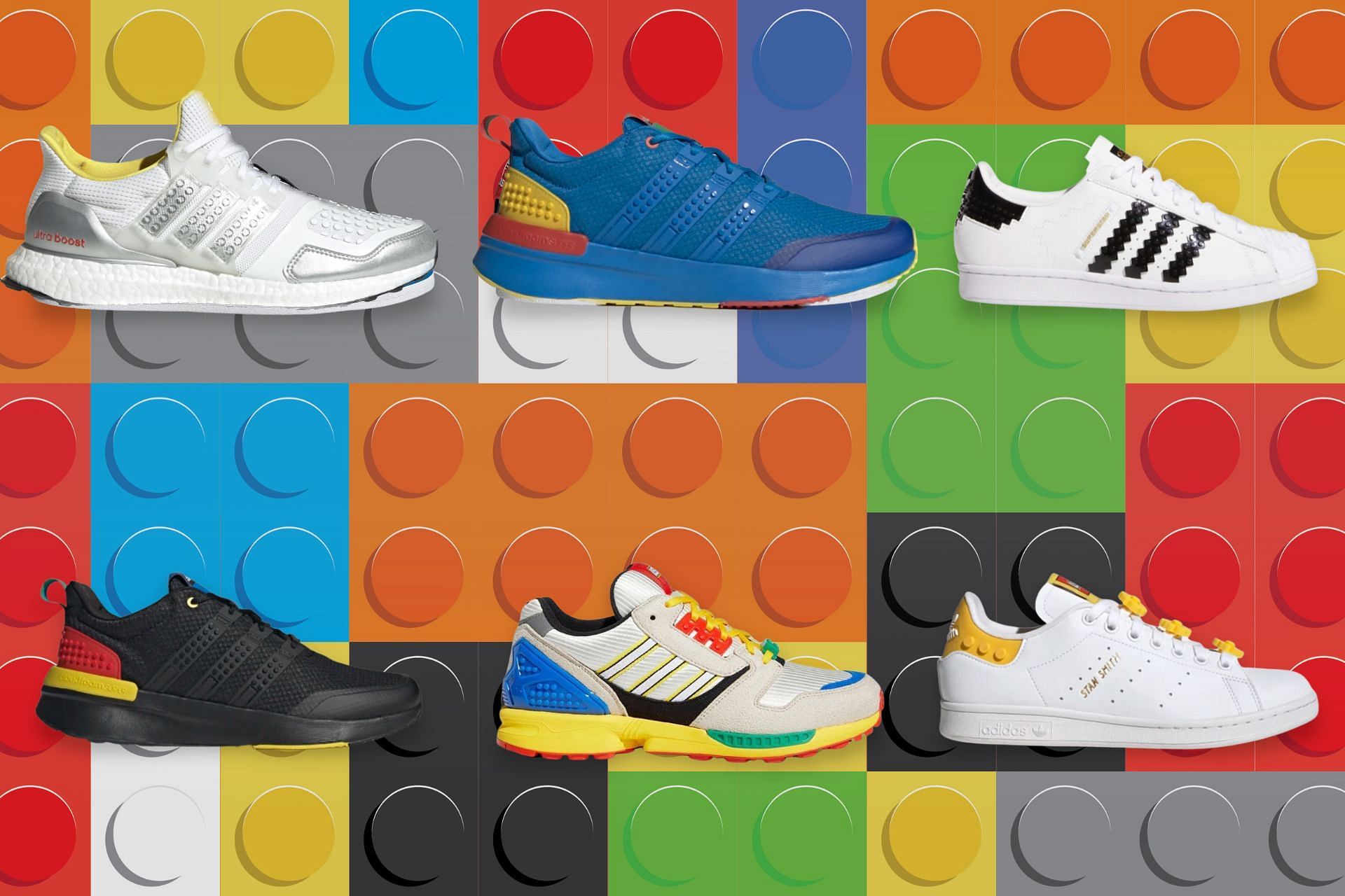 Best LEGO x Adidas sneaker collabs that rocked the footwear scene (Image via Sportskeeda)