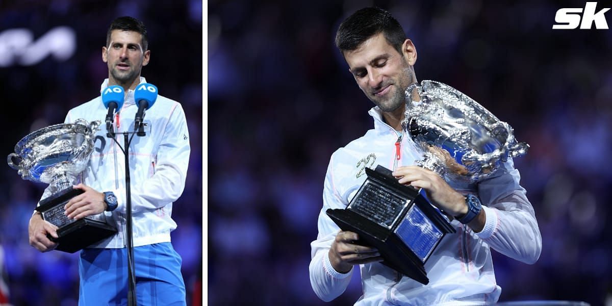 Novak Djokovic was very thoughtful and thankful in his winning speech.