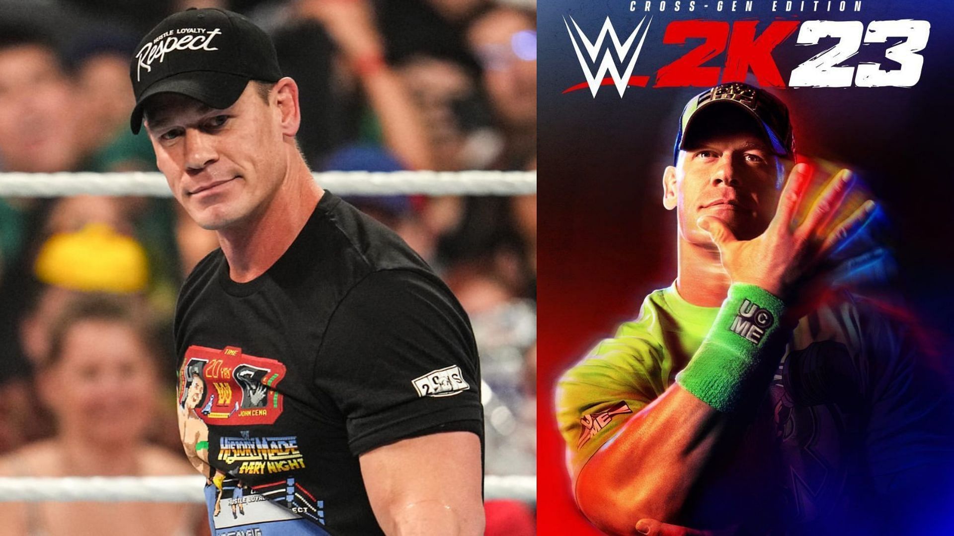 John Cena is the official cover Superstar of WWE 2K23