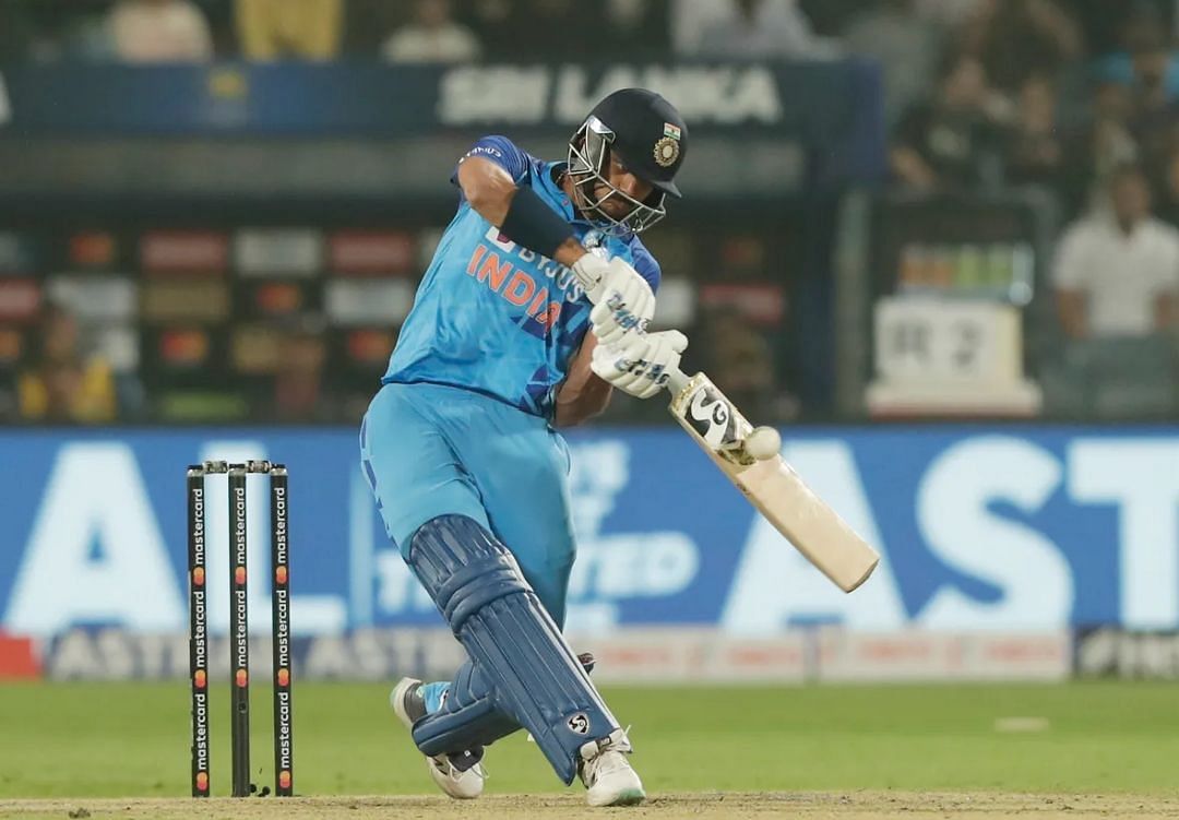 Axar Patel in action during the second T20I against Sri Lanka [Pic Credit: BCCI]