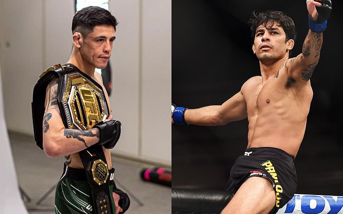 WATCH: Brandon Moreno shares heartwarming moment at UFC 283 backstage with potential next contender Alexandre Pantoja