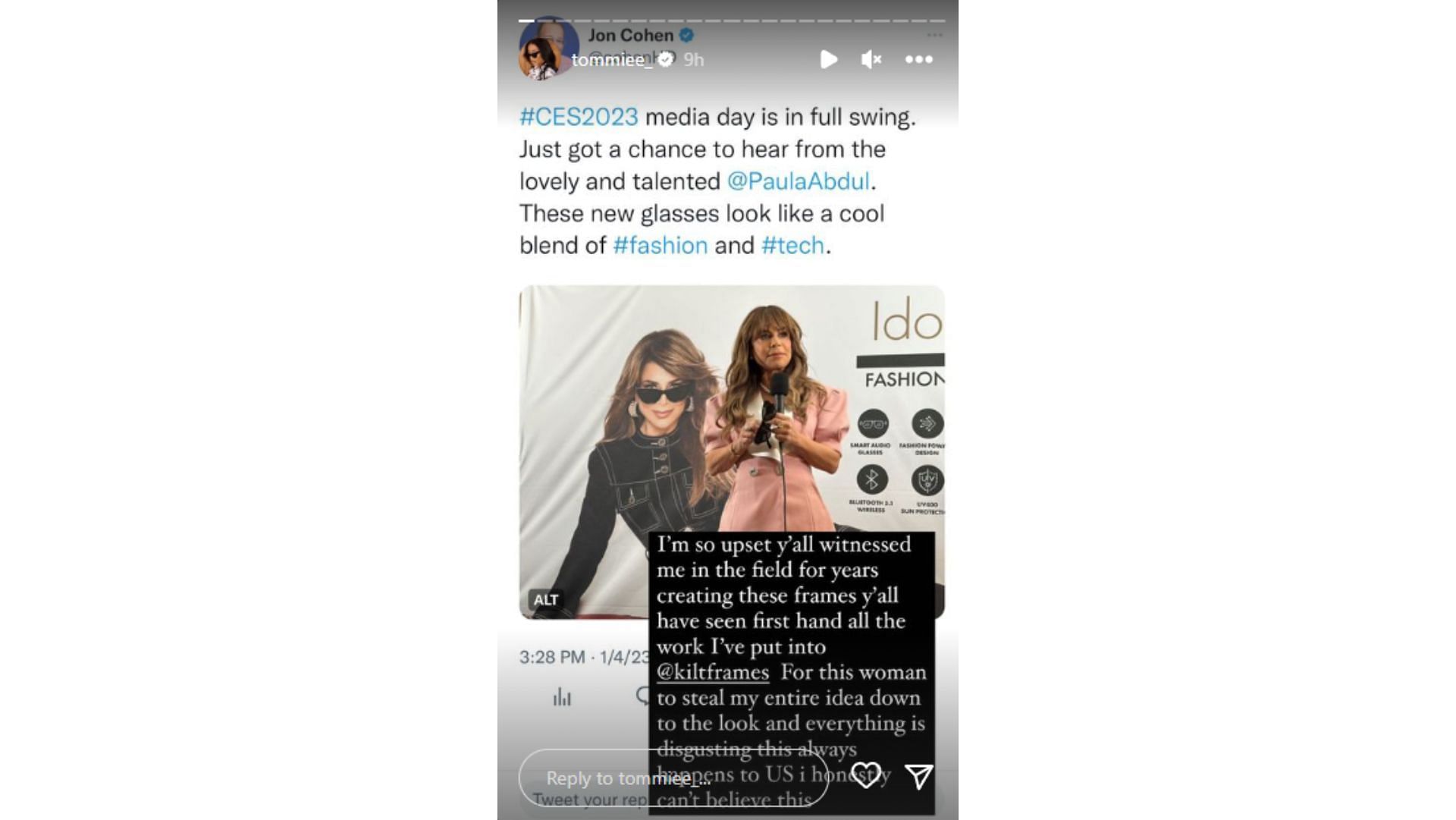 Who is Tommie Lee? Paula Abdul sunglasses controversy explained as Kilt  Frames creator calls out singer
