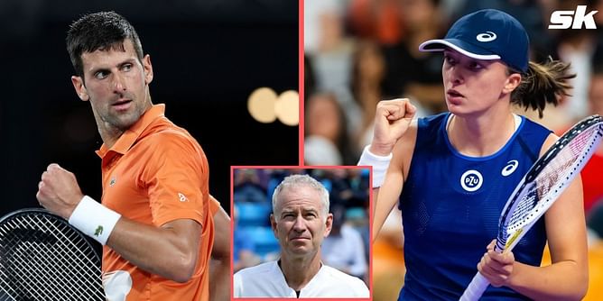 Iga Swiatek's athleticism reminds him of Novak Djokovic, says John McEnroe