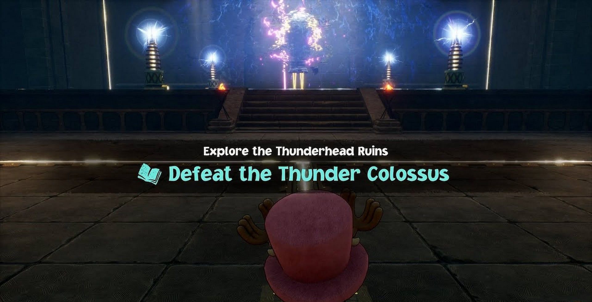 Thunder Colossus is in Thunderhead Ruins. (Image via Bandai Namco)