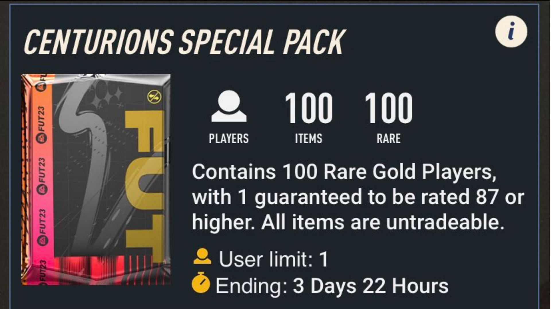 The special pack has been released with the Centurions promo (Image via EA Sports)