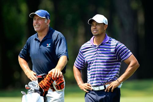 Steve Williams and tiger Woods at the 2011 THE PLAYERS Championship (Image via Sam Greenwood/Getty Images)