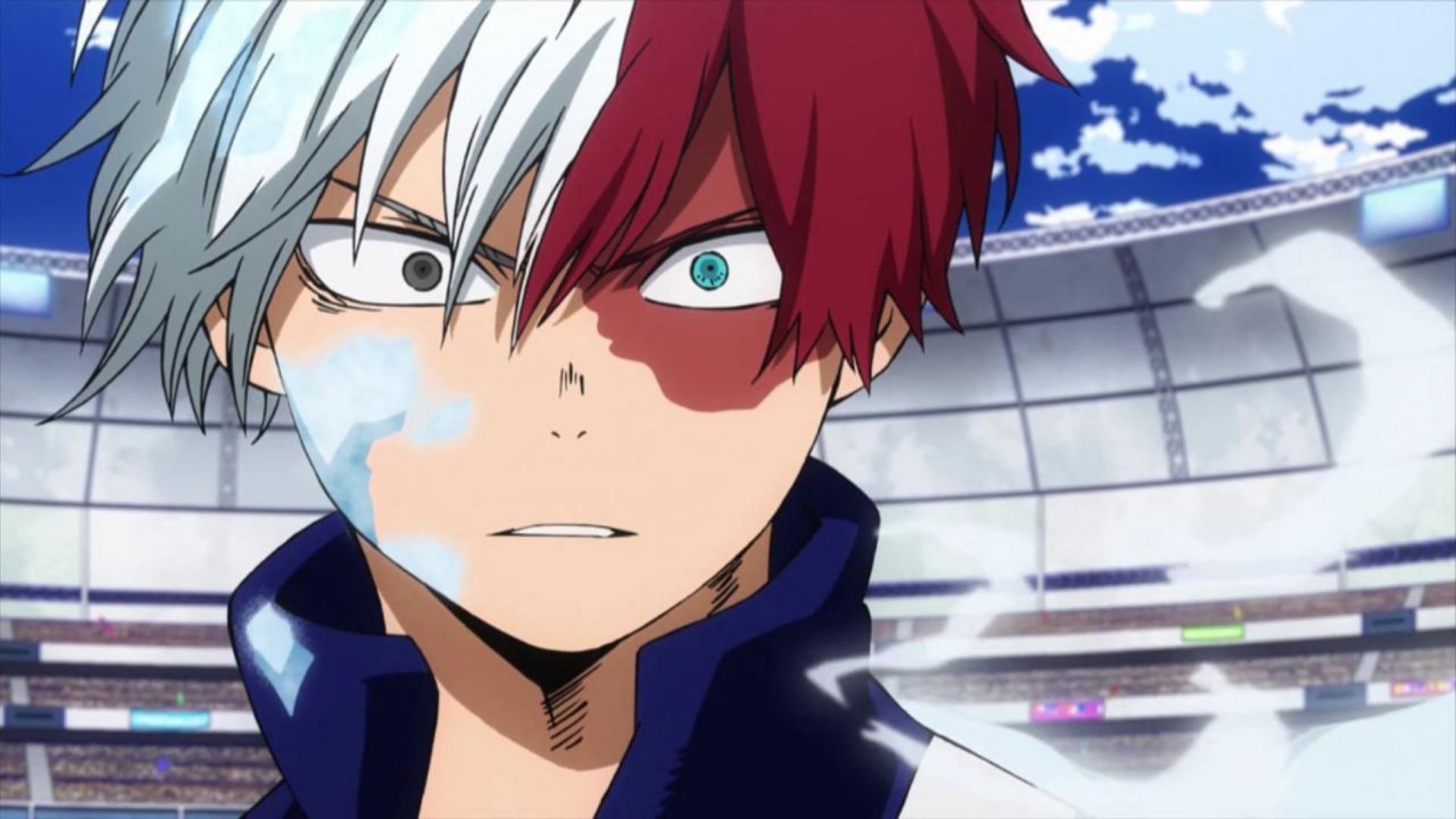 Shoto during the Sports festival (Image via Studio Bones)