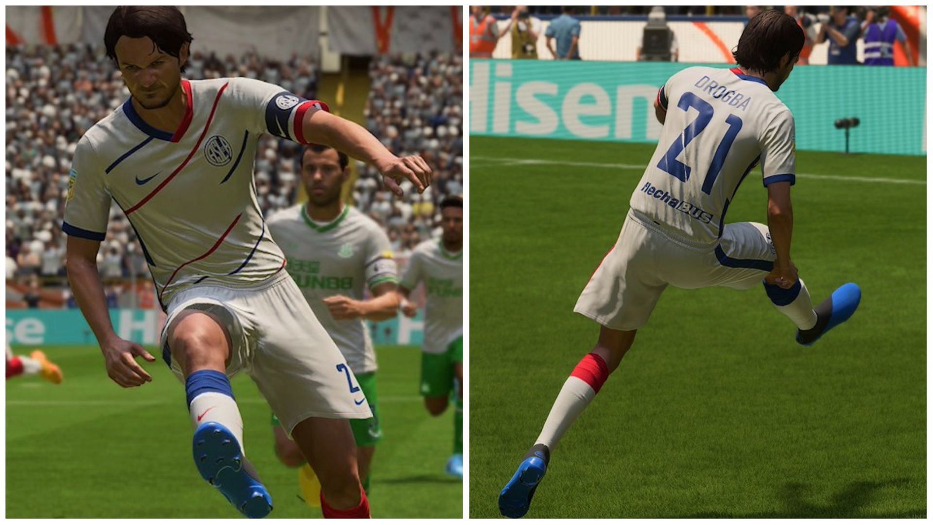 This is a rather amusing glitch in FIFA 23 (Images via EA Sports)
