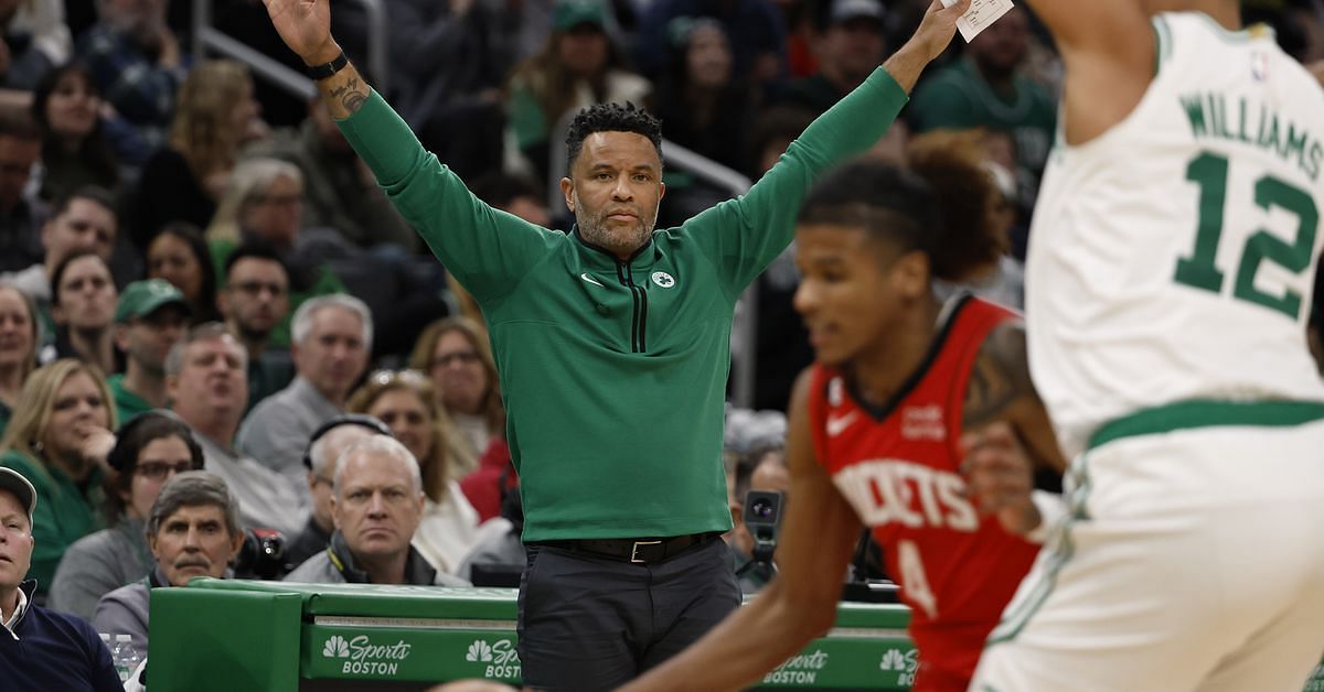 Damon Stoudemire acting as Head Coach for the Boston Celtics